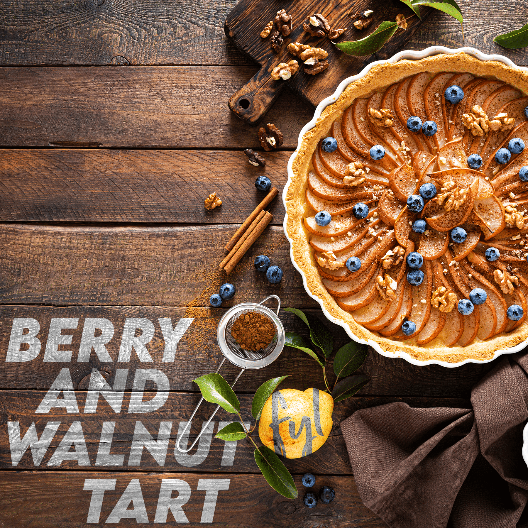 Recipe: Berry & Walnut Tart #WorldDiabetesDay