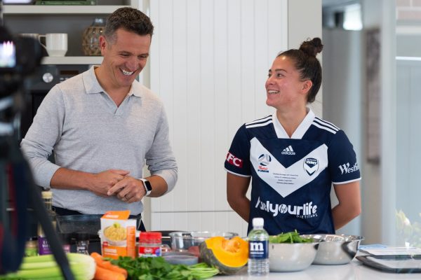 FYL x Melbourne Victory Cook Off 13-04-2021 (12) Michael Zappone and Angie Beard